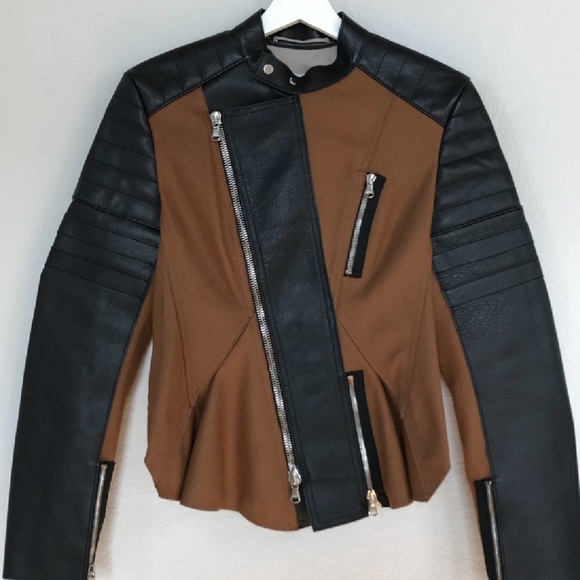 3.1 Philip Lim real leather n wool moto … - Picture 4 of 4